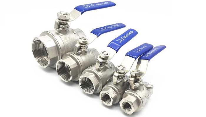 Van bi nối ren inox 304