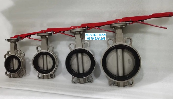 Van bướm tay gạt inox