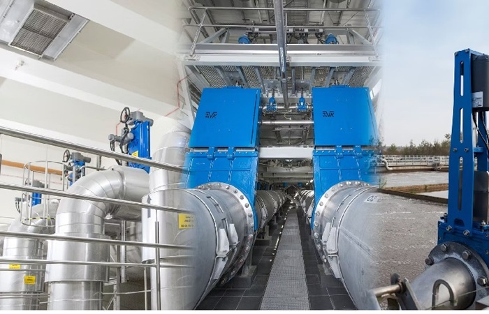 Ứng dụng van cửa dao inox