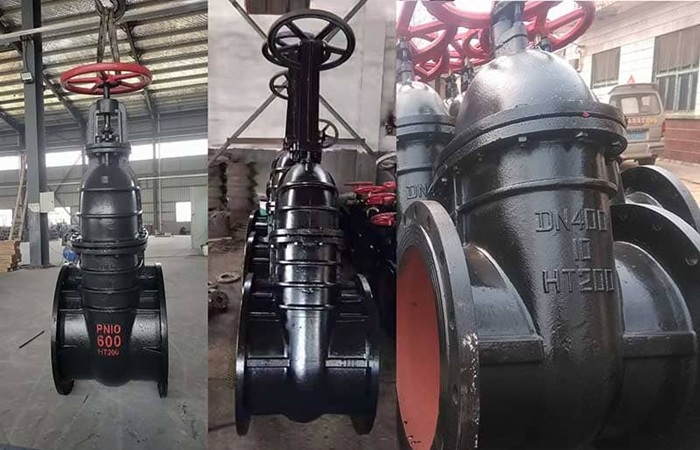 Van cổng gang đen Trung Quốc