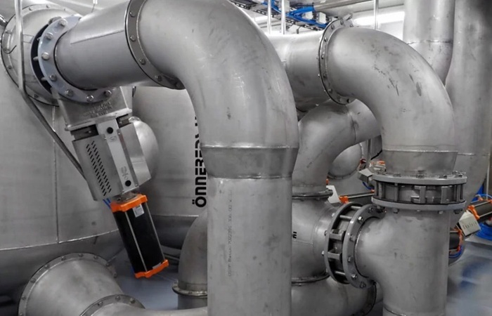 Ứng dụng van cửa dao inox khí nén